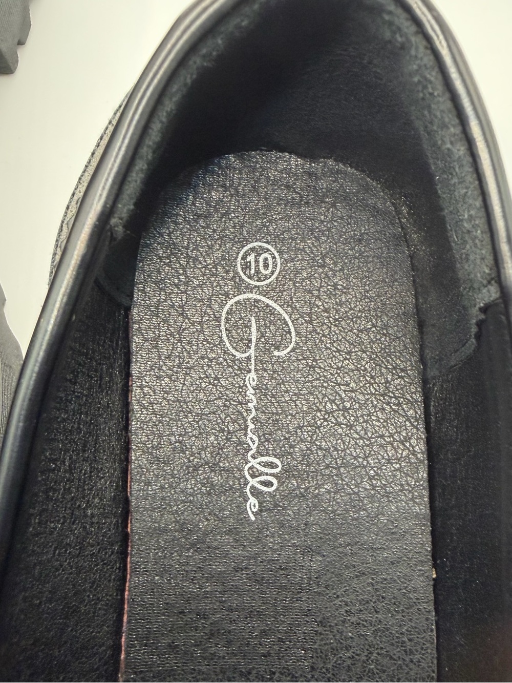 Women's Black Faux Leather Lug Sole Loafers with Silver Bit - Picture 9 of 9